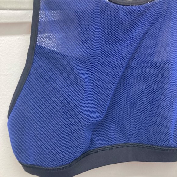 Lululemon blue black sports bra mesh racerback XS - Picture 2 of 7